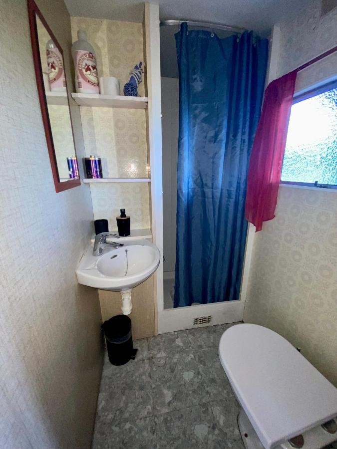 Mobilhome Sous Chalet En Bois A La Ferme Josnes Exteriör bild